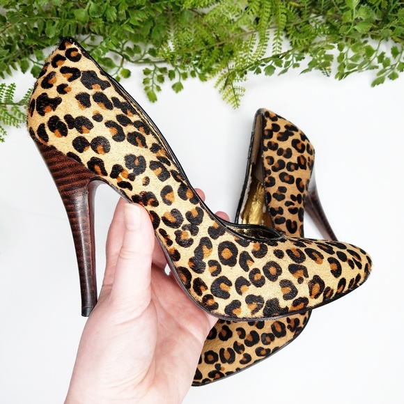 Aldo Shoes - Aldo leopard print textured stiletto heels